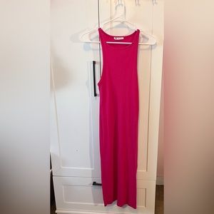 Zara Fuchsia Bodycon Midi Dress